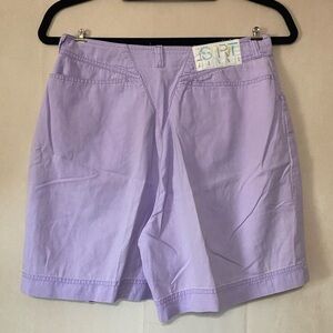 ESPRIT women's 25 vintage retro lavender purple pleated front mom shorts EUC
